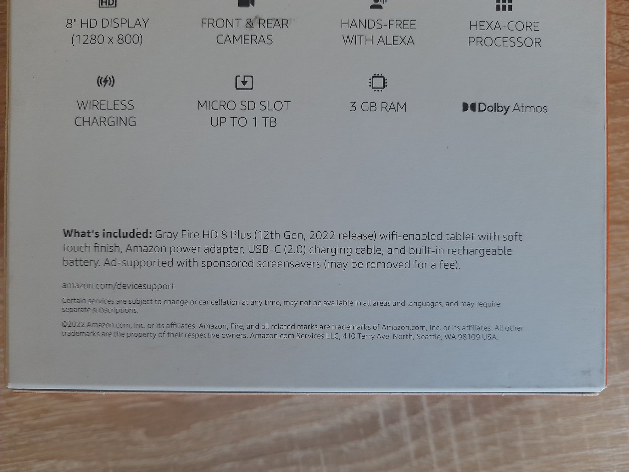 Новий планшет 2022 Amazon Fire HD 8 plus 3/32