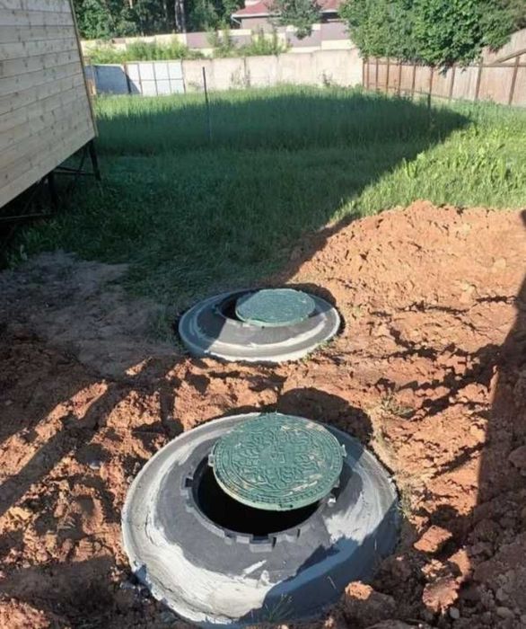 Вигрібна яма каналізація копка септик з бетонних кілець  5/8/12/26 м3