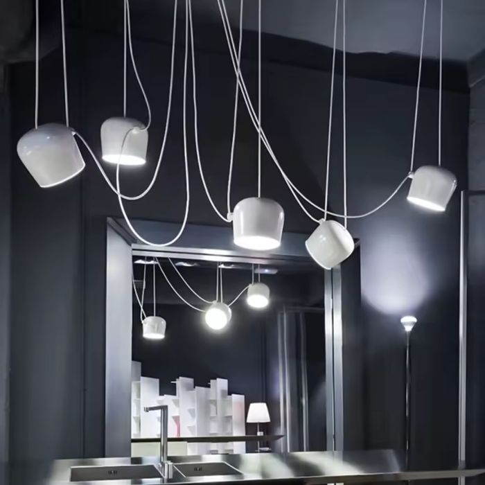 Designerska lampa duza pajak salon korytarz kuchnia