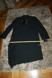 Czarny garnitur trzyczęściowy XL  182 cm firmy Romel