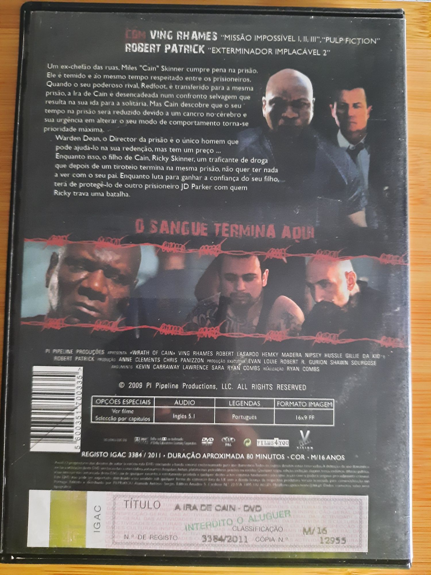 A Ira de Cain DVD Novo Original