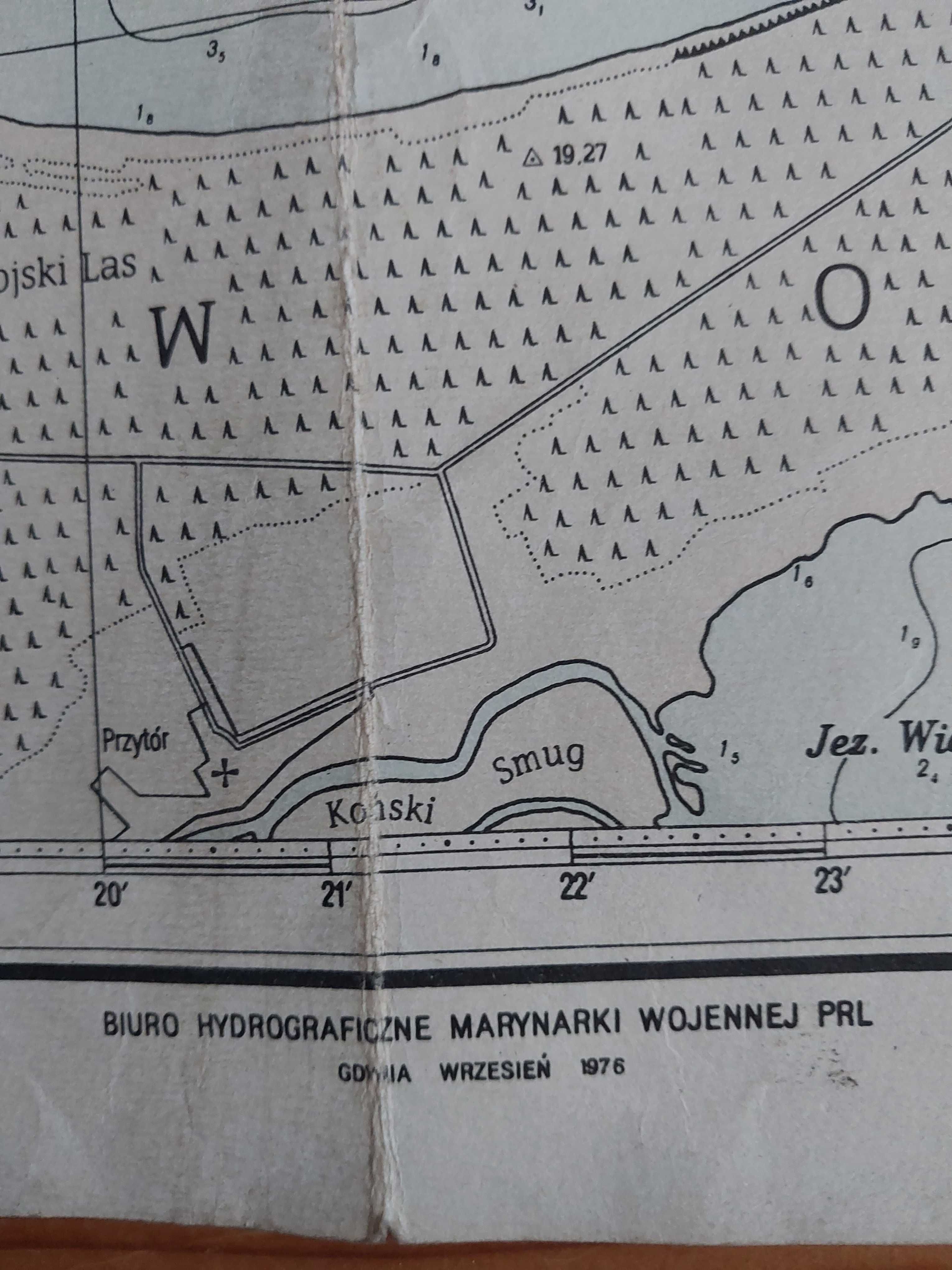 Mapa morska PRL 1976: Bałtyk. Zatoka Pomorska.