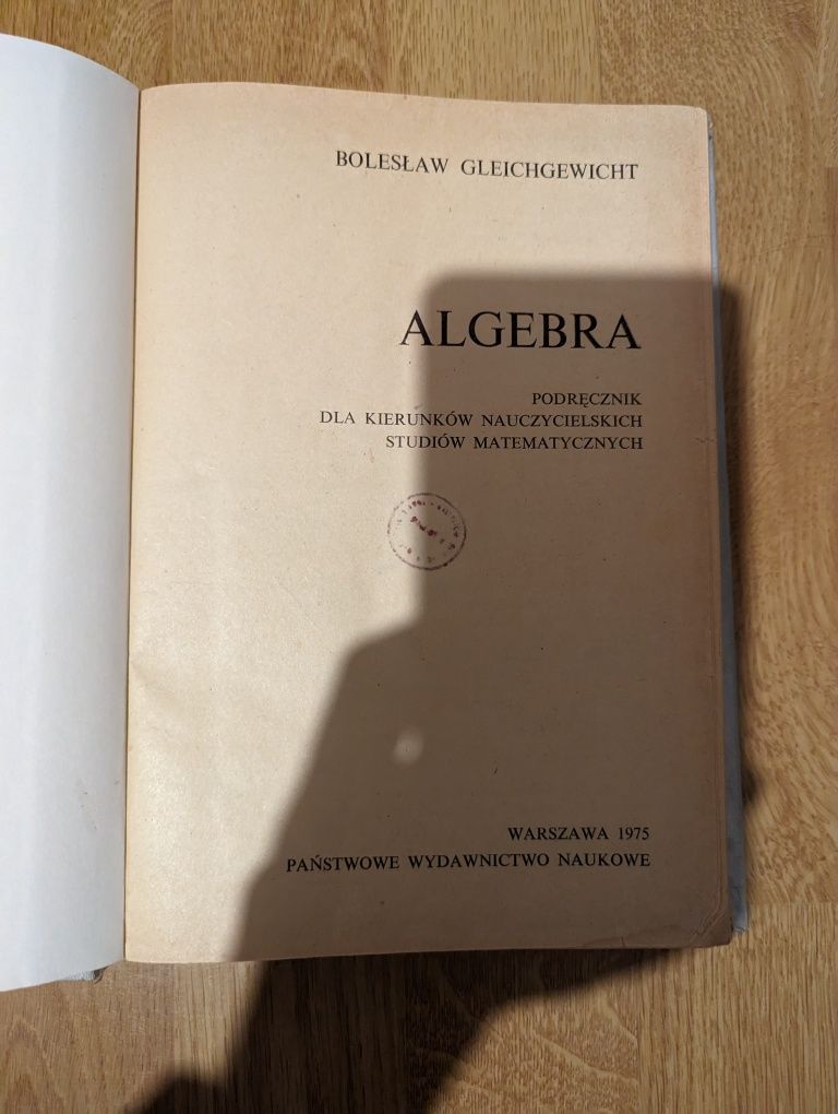 Algebra Bolesław Gleichgewicht