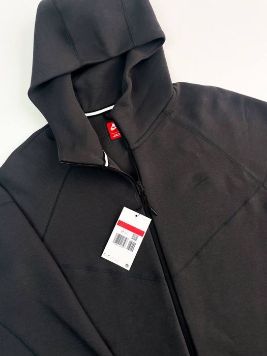 Оригінал! Зіп Худі Nike Tech Fleece чорно-сіре (S) Нові з бірками!
