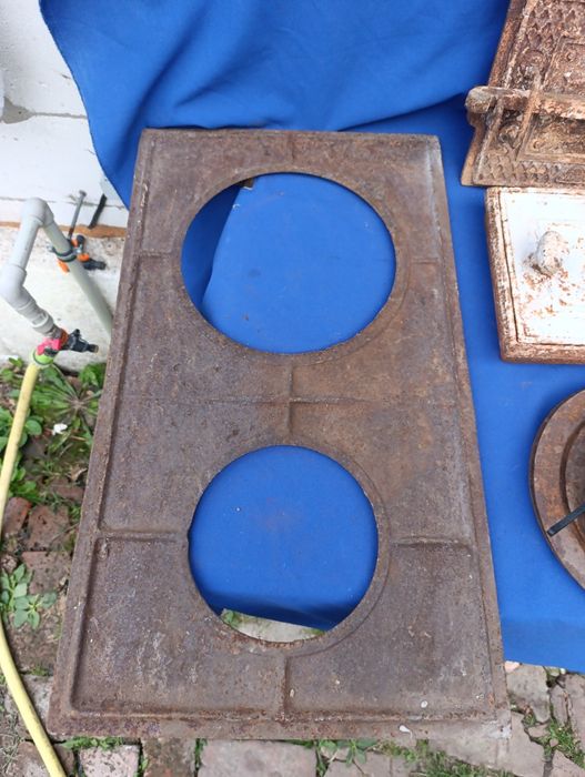 Чугунные запчасти к дровяной печки СССР плита дверца круги дверка двер