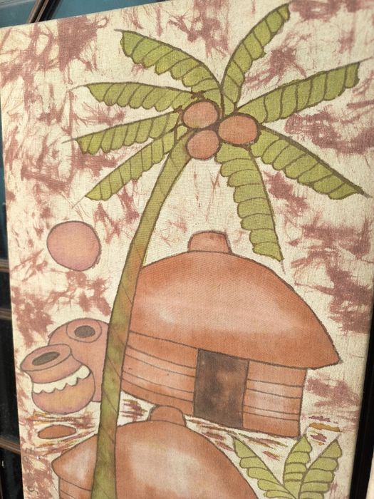 2 Quadros pintor Moçambicano Nelsso - 1997