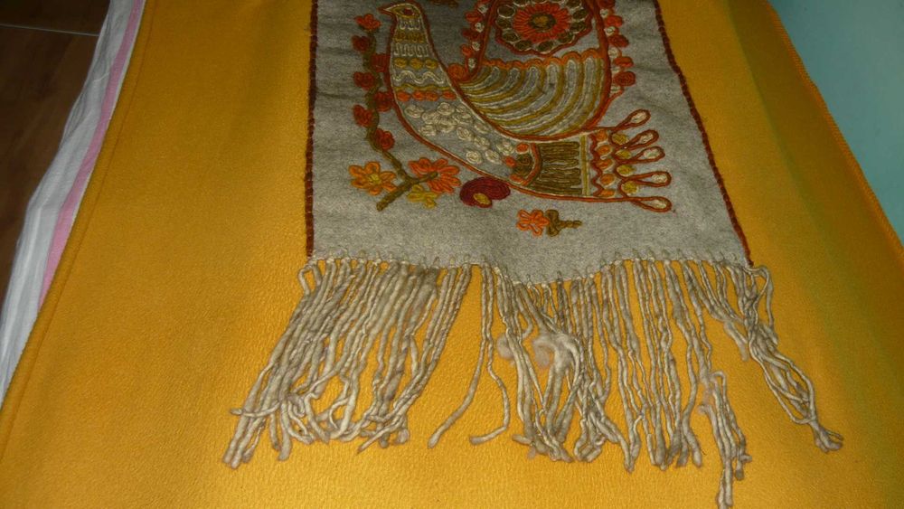 Makatka kilim gobelin Cepelia wełna haft PRL stary oryginał