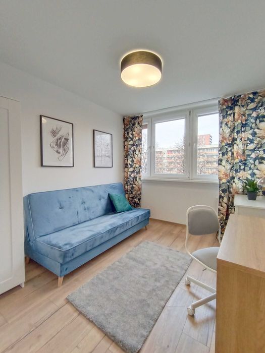 Pokój 1 os w mieszkaniu 3 pokoje, po remoncie, ul. Bobrza 18/Popowice