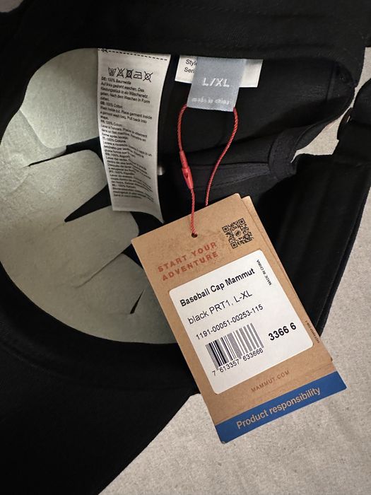 Оригінальна кепка/бейсболка Mammut L/XL