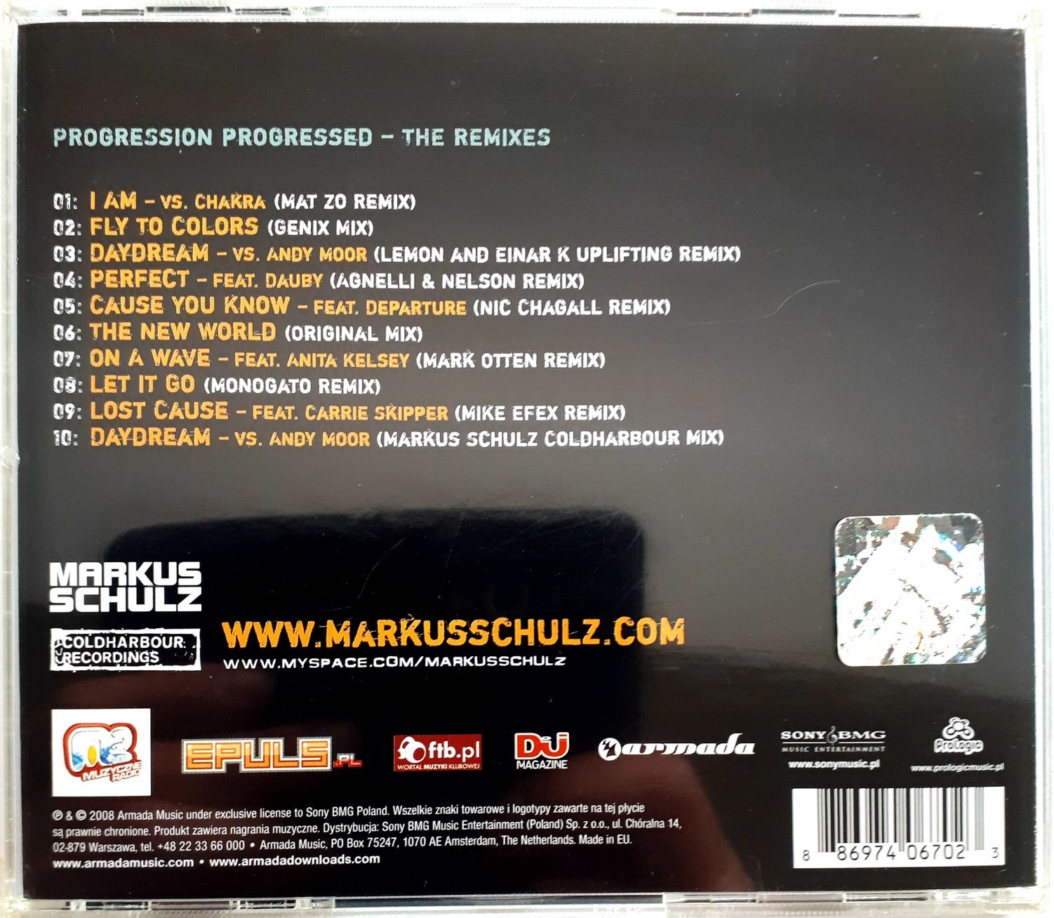 Markus Schulz Progression Progressed The Remixes 2008r