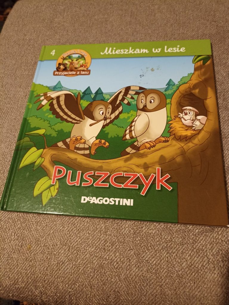 Książka dla dzieci: Mieszkam w lesie. Puszczyk.