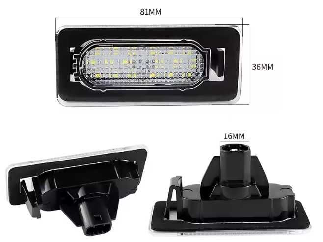 Światła LED do rejestracji w aucie Toyota
