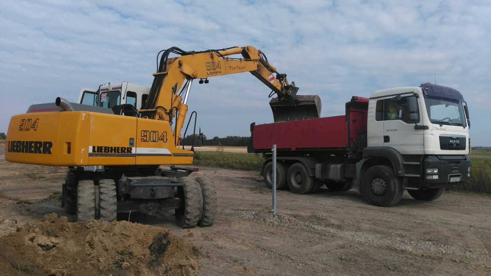 Sprzedaż Kruszywa, Usługi transportowe, Pomoc drogowa, Hds, Dźwig,