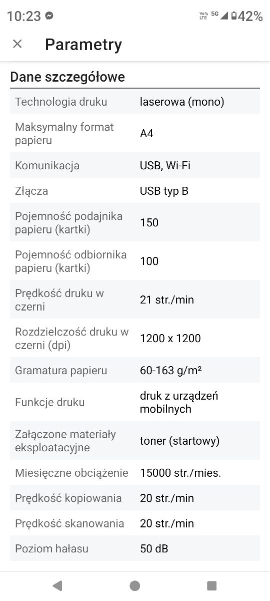 Drukarka laserowa nowa