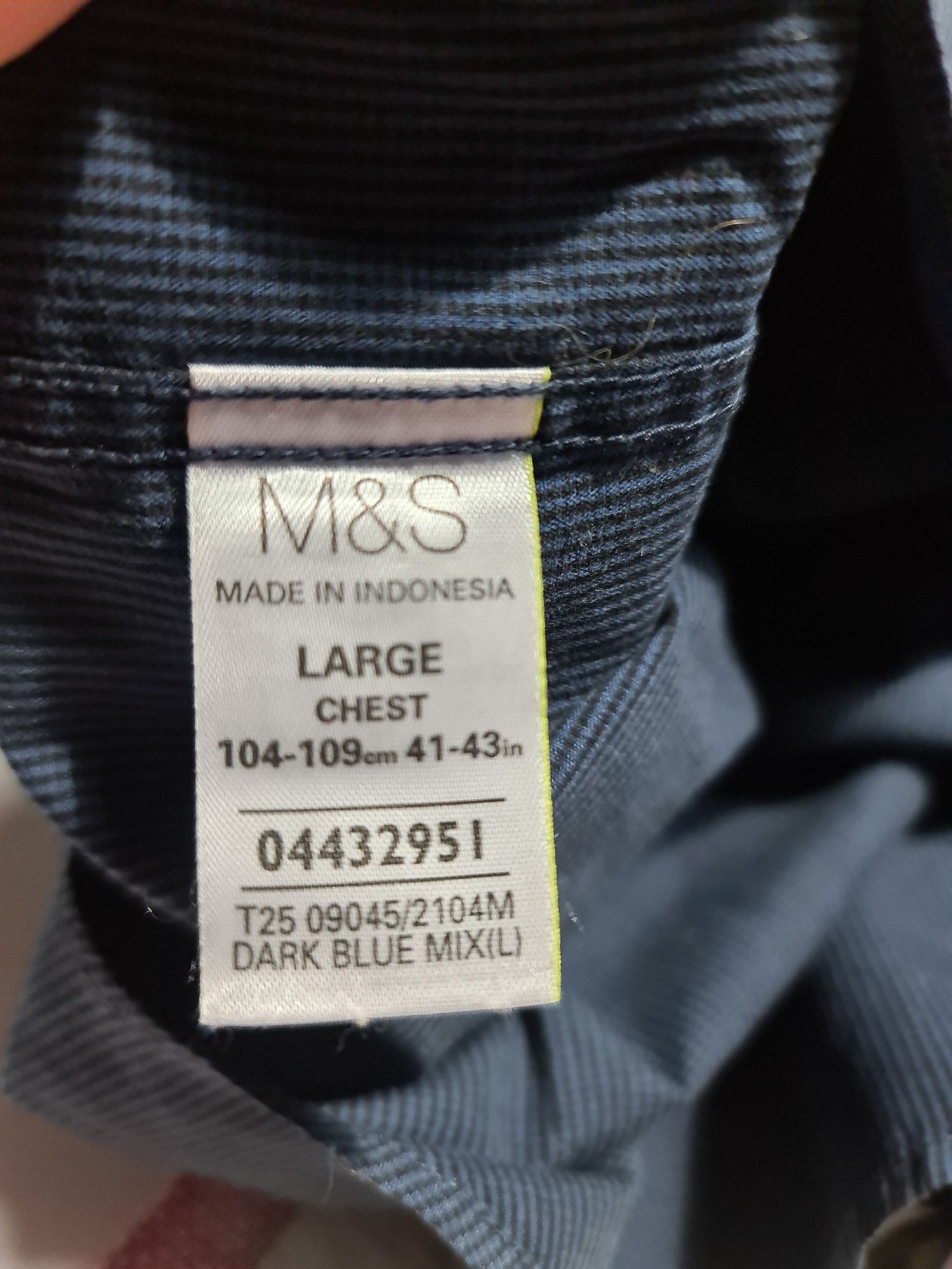 Koszula męska na długi rękaw M&S r. L