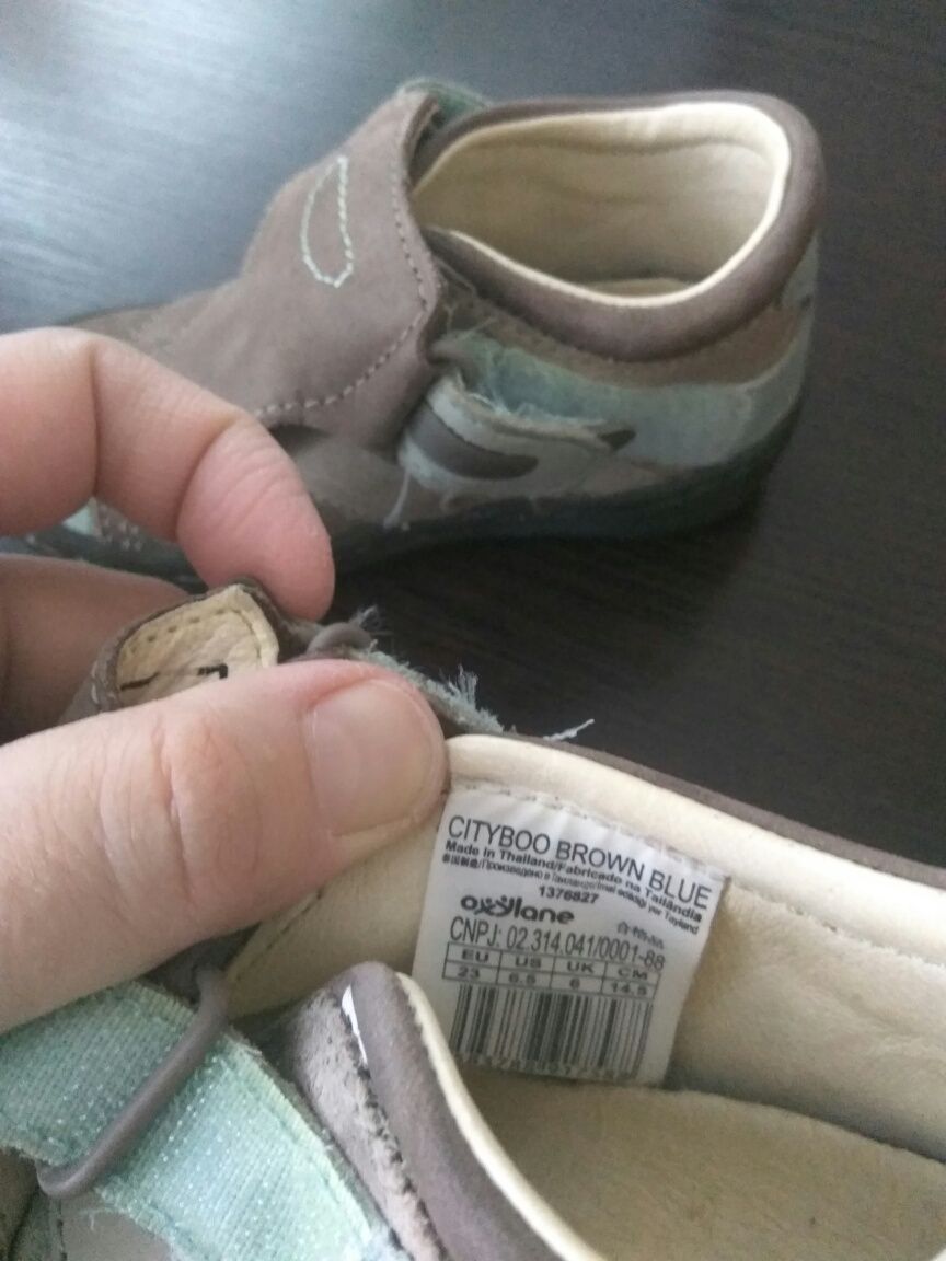 Спортивные кожаные туфли на мальчика