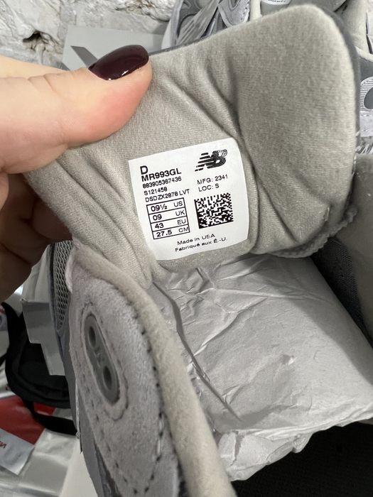 Кросівки New Balance 993 сірі оригінал нові кроссовки MR993GL