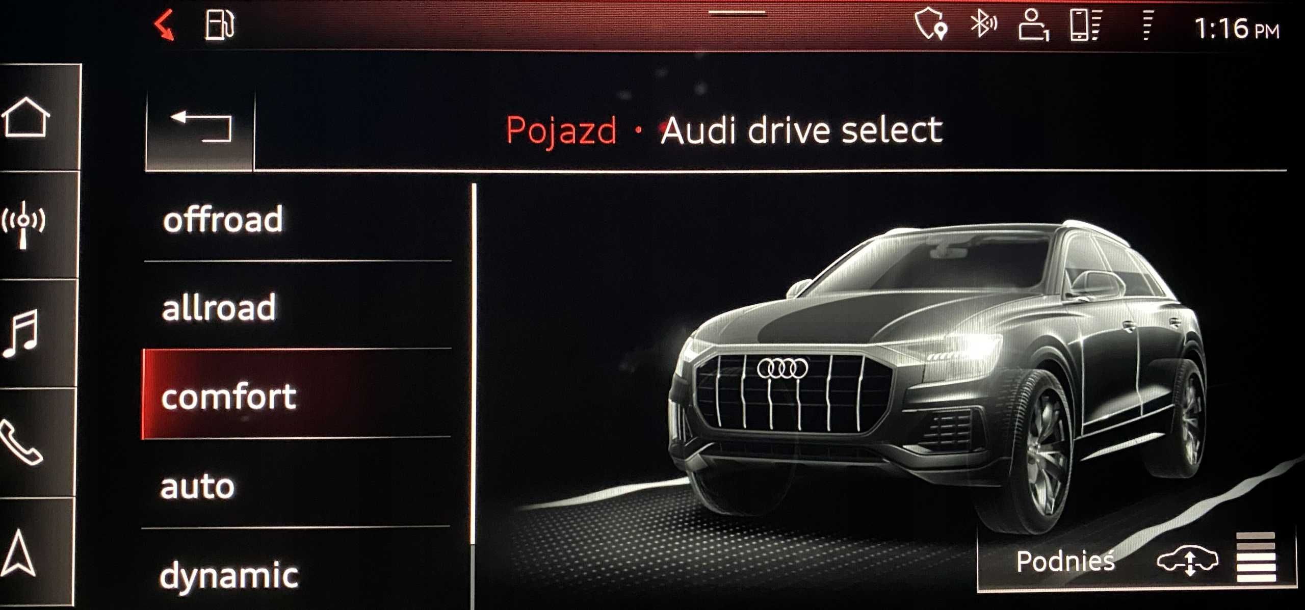 AUDI Q8 MH2P polskie menu lektor mapa USA na EU