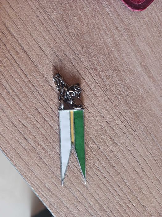 Proporczyk 7 Pułku Strzelców Konnych. 7 PSK. Srebro.