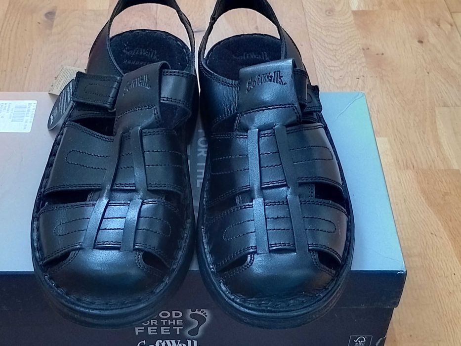 Фірмові шкіряні літні чоловічі сандалії SOFTWALK розм. по устілці 27см