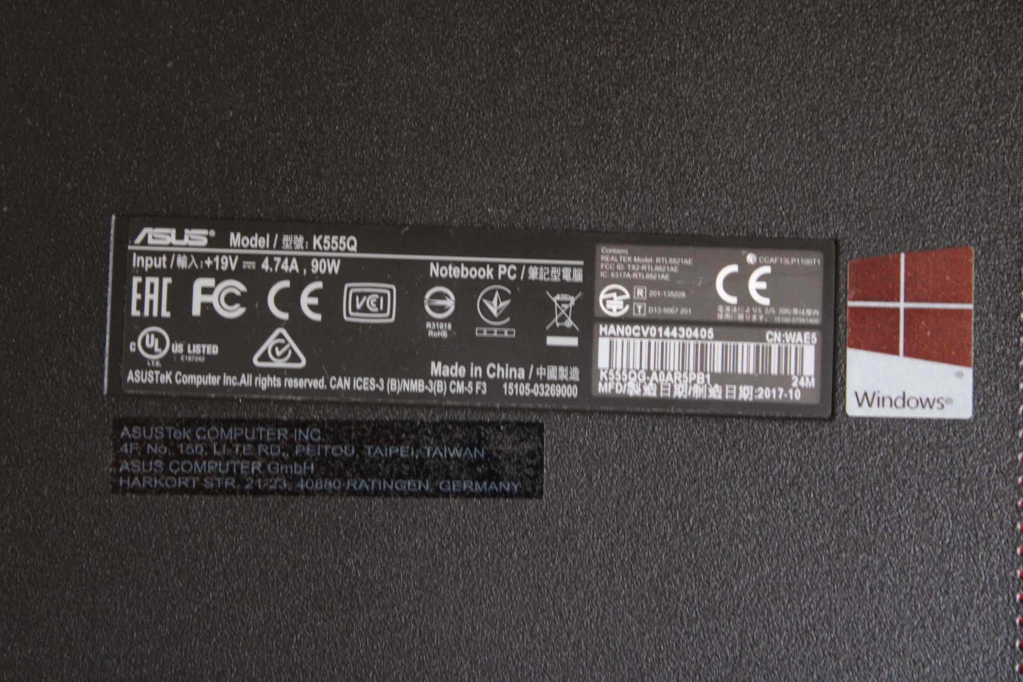 Portátil ASUS X555QG | 8GB RAM | 1TB | Bom Estado