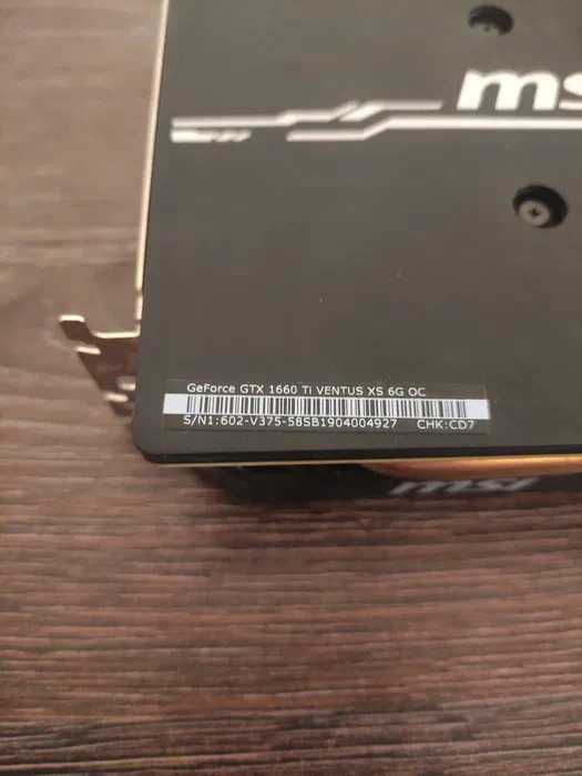 Nvidia Gtx 1660ti 6gb Msi Ventus