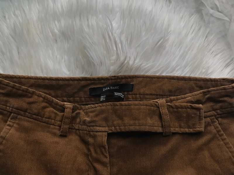 Calças ZARA de camurça 98% Algodão