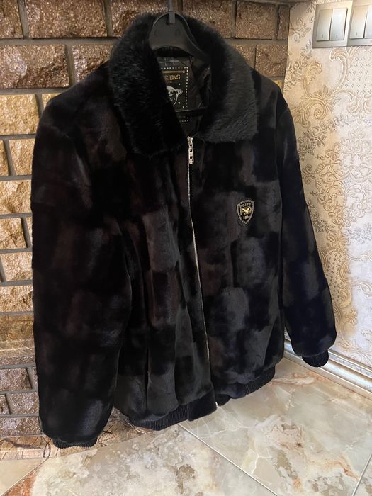 Мужская Куртка Дубленка Эконорка Осень-Зима