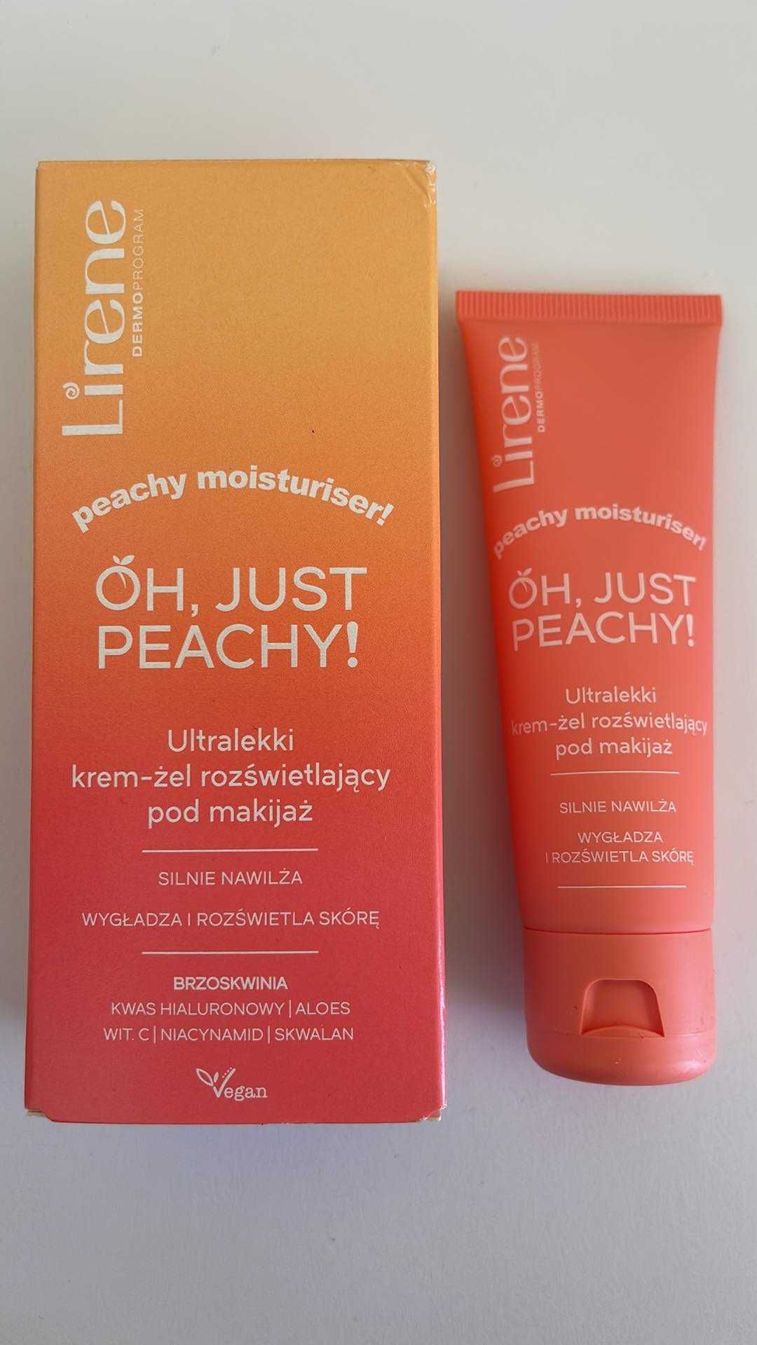 Lirene Oh Just Peachy Ultralekki Krem Żel Rozświetlający Pod Makijaż