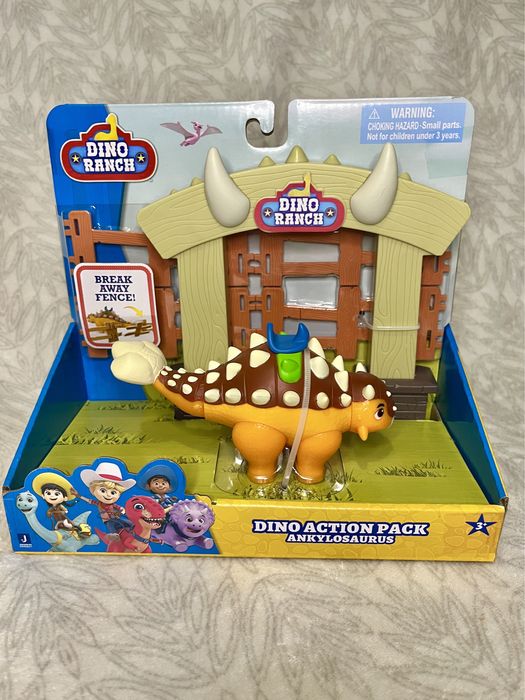 Ігровий набір dino ranch анкілозавр іграшка 3+ динозавр паркан