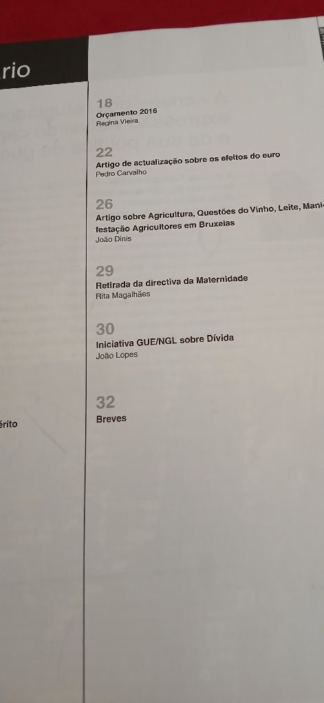 Revista Portugal e a U.E.