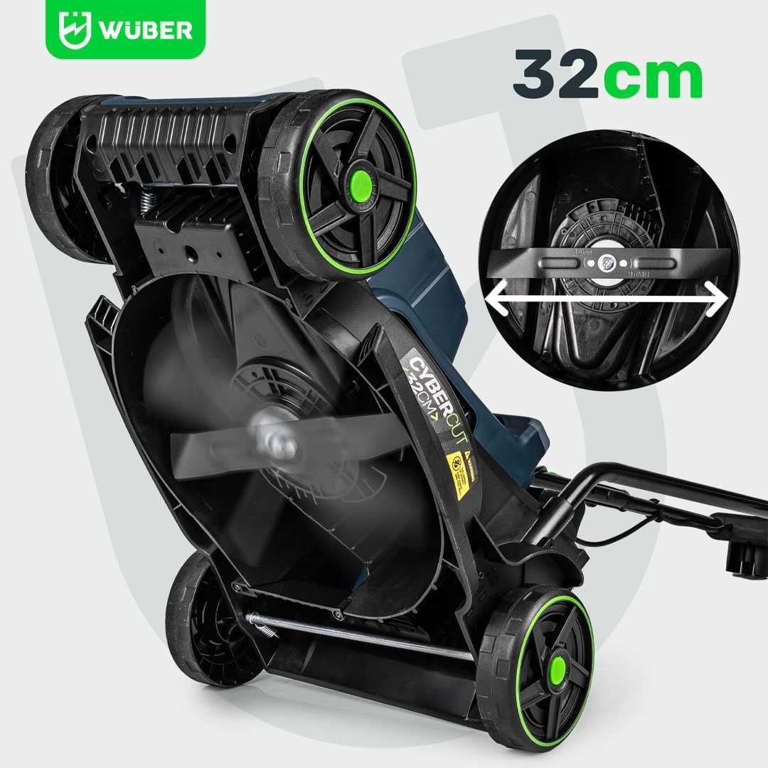 KOSIARKA ELEKTRYCZNA do trawy 32cm 1200W Z REGULACJĄ lekka kosz 2045