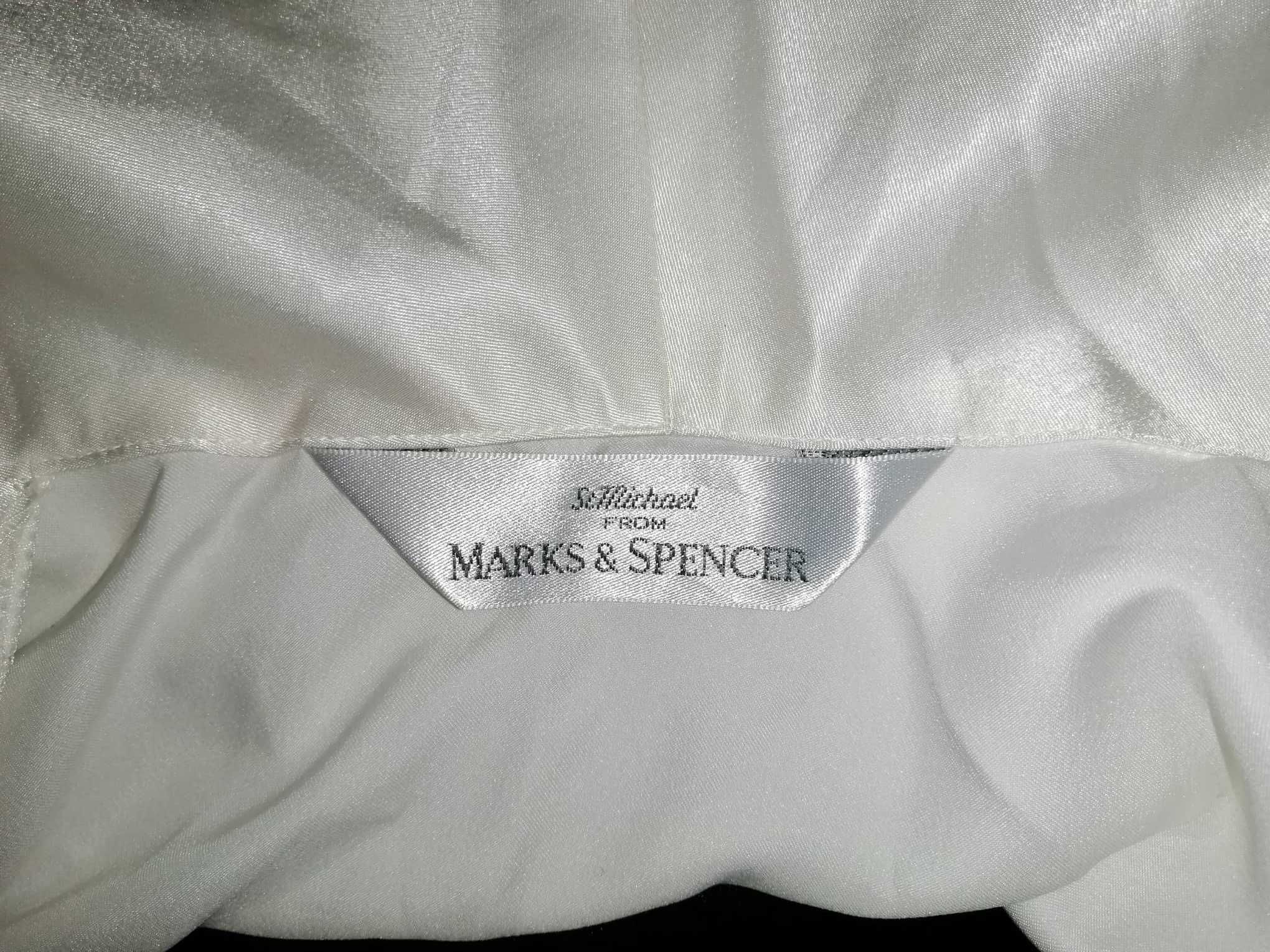 Camisa de dormir e robe em branco Tam. 38 Marks & Spencer - como novo