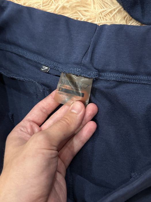 Синий Спортивный костюм gymshark джимшарк штаны + кофта оригинал m