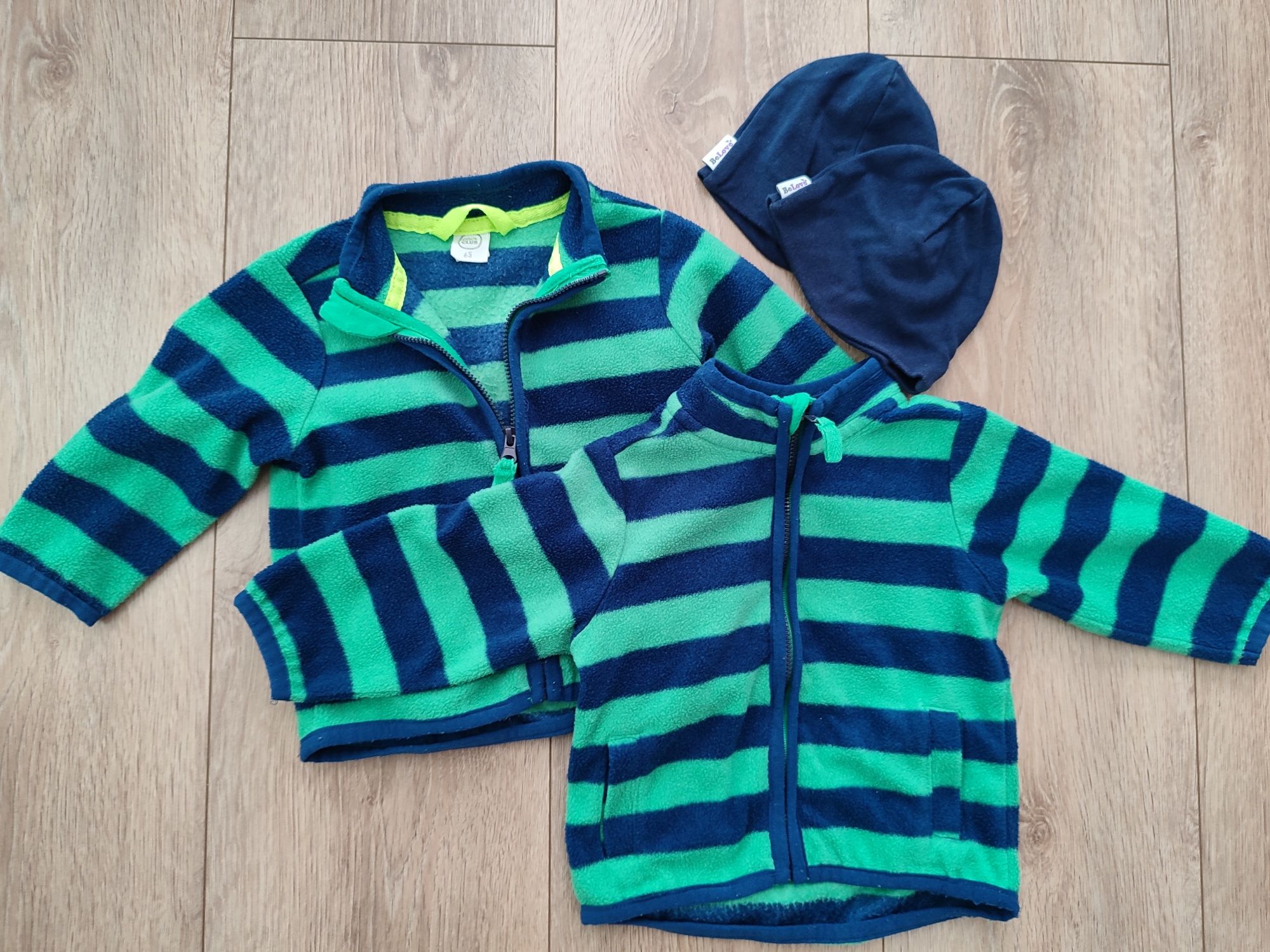 2x Bluza polarowa 68 Cool Club + czapki
