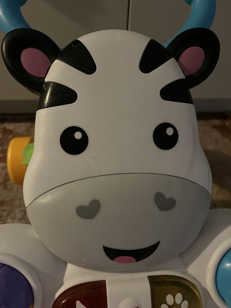 Pchacz Chodzik zebra Fisher Price