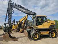 Volvo EW160D EW160 EW 160 D  rototilt z chwytakiem | pług + podpory | ew160e ew160c