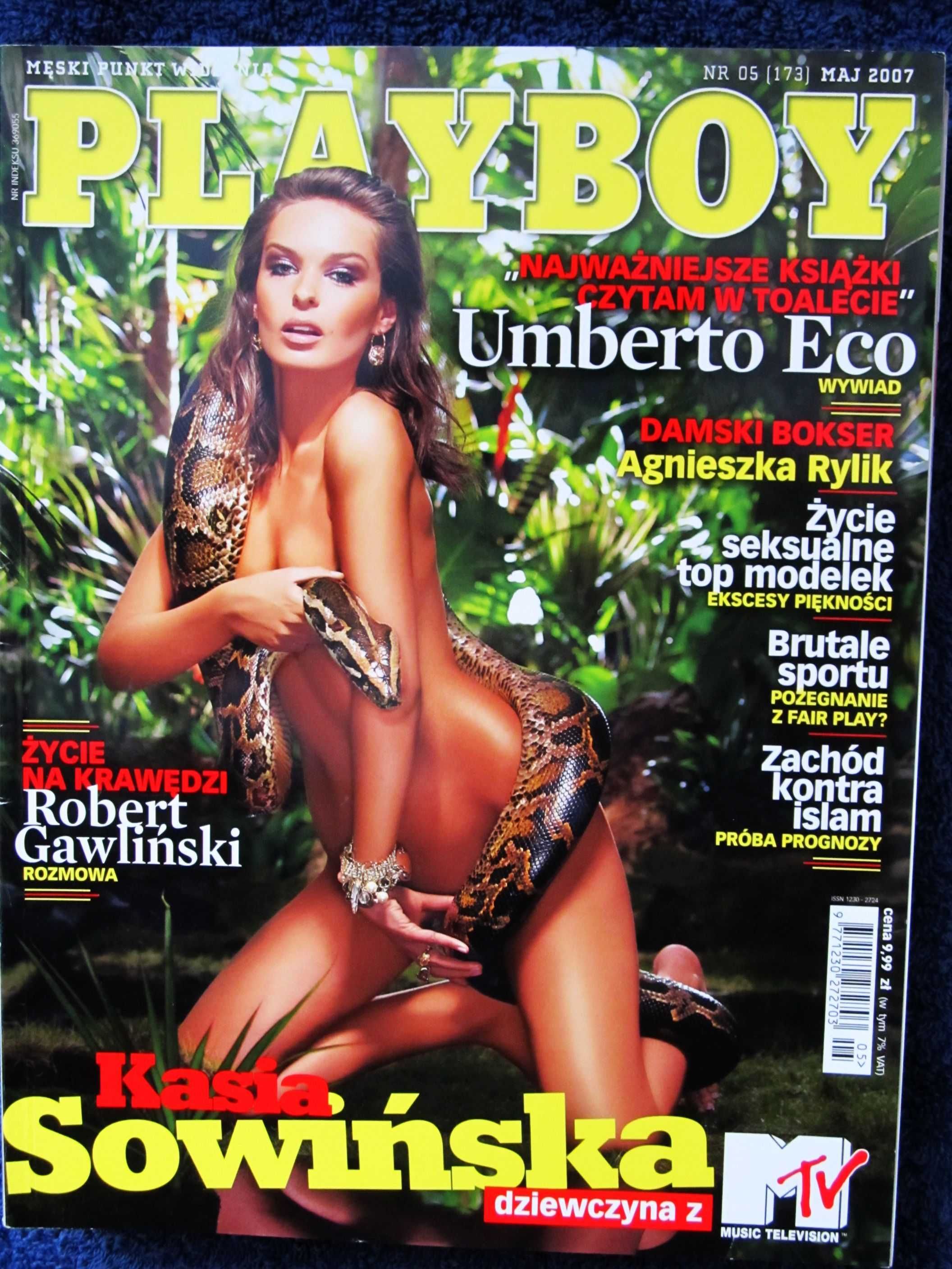 Playboy  Nr  %  Maj  2007  front  Kasia Sowińska