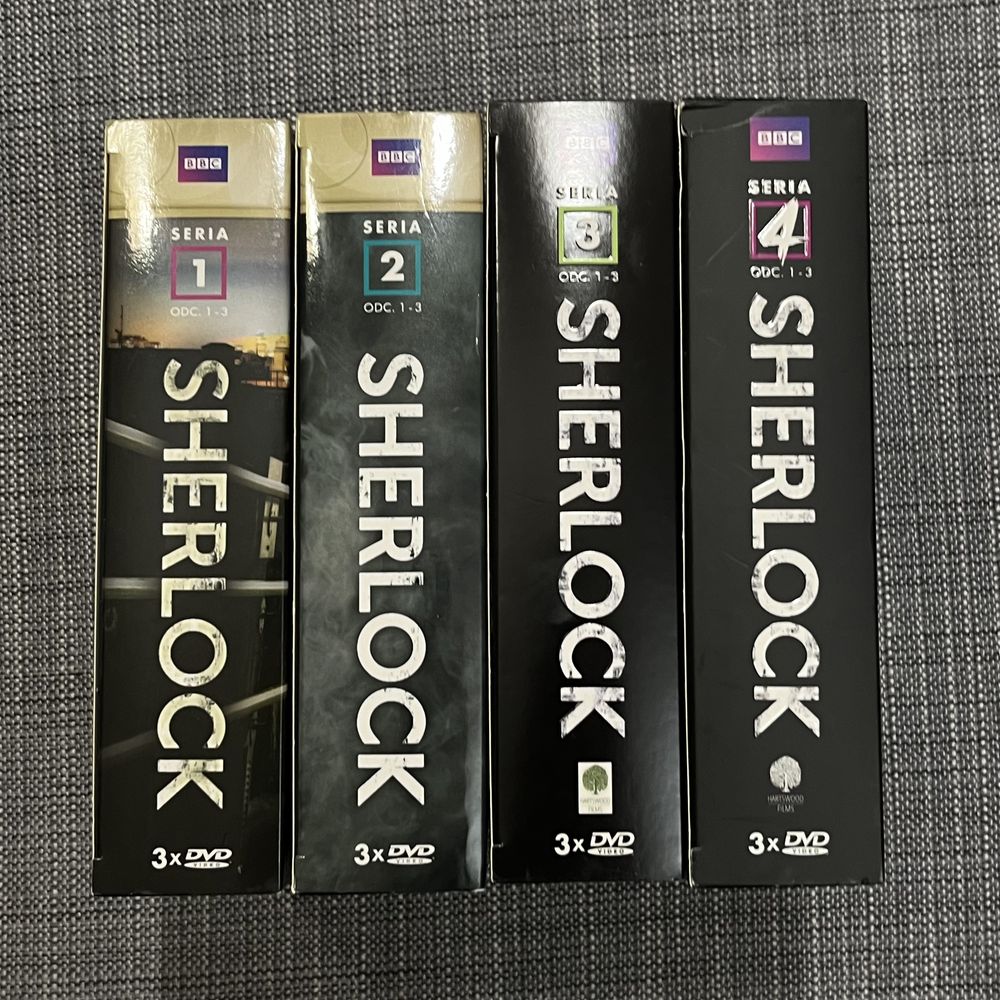 Płyty DVD Sherlock - sezony 1-4