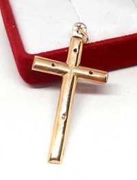 Złota zawieszka Krzyż PR.585 W:1,87gr ,