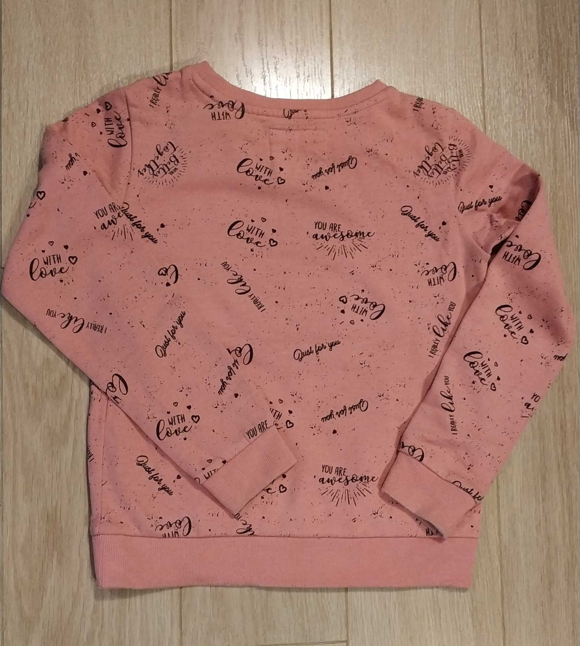 Bluza bluzka ciepła dla dziewczynki roz. 140 cm - piękna ona :)