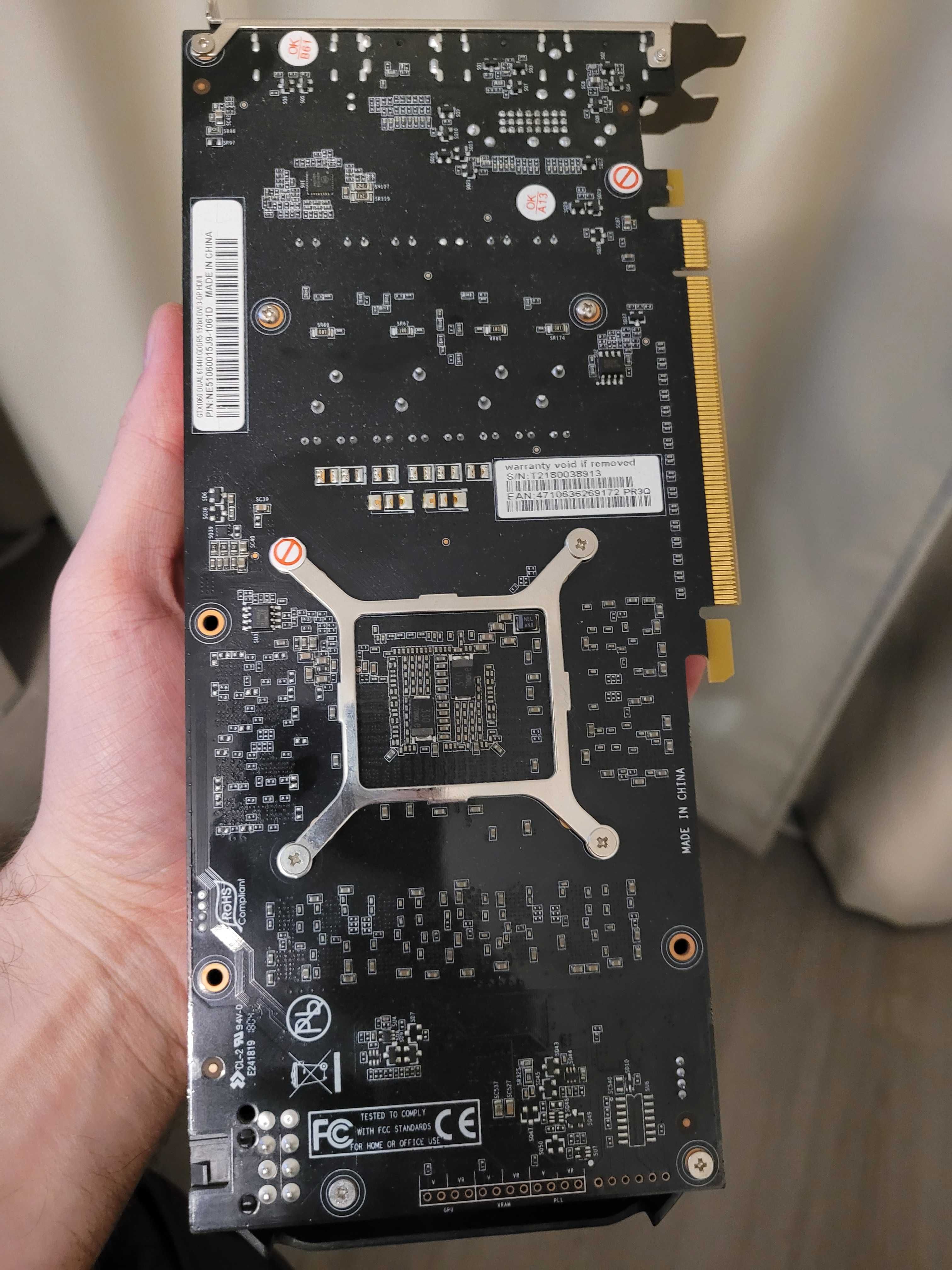 Відеокарта PALIT GeForce GTX 1060 Dual (NE51060015J9-1061D)