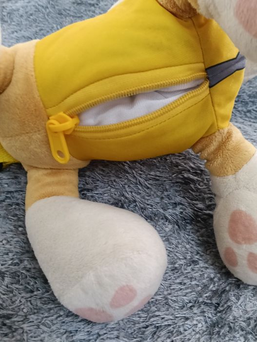 Peluche Rubble, da série de animação infantil "Patrulha Pata"