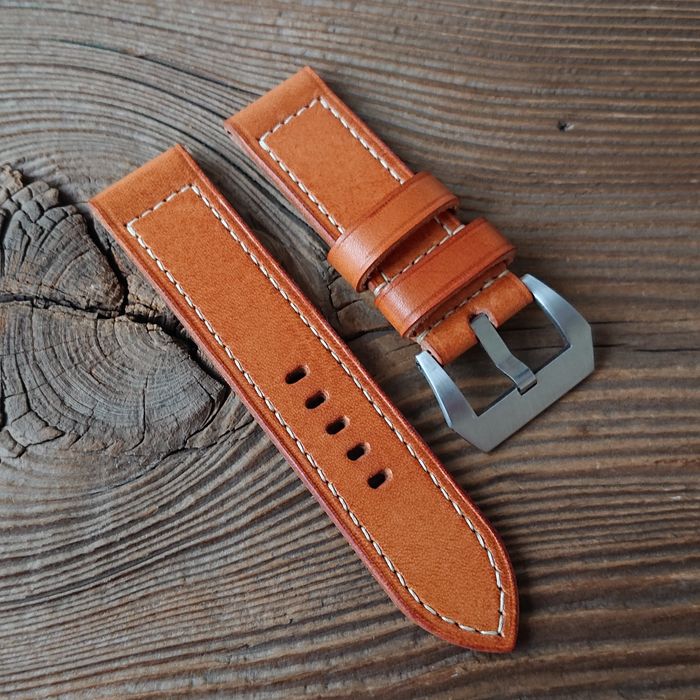 Pasek do zegarka Panerai 24 mm handmade skórzany ręcznie robiony