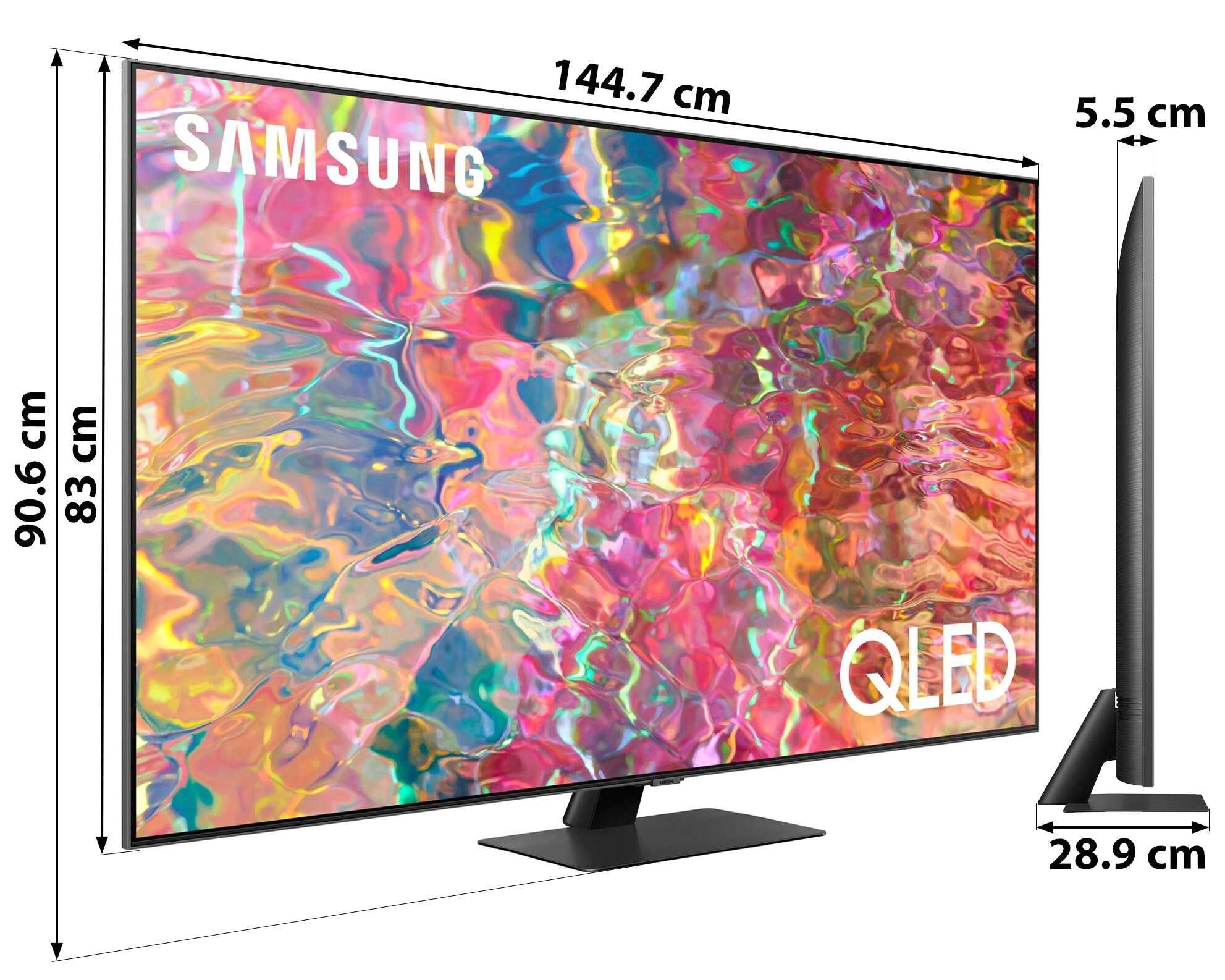 Nowy Samsung 65 cali 120Hz 4K UHD hdr Smart WIFI DVB-T2 65Q80BAT gw12m