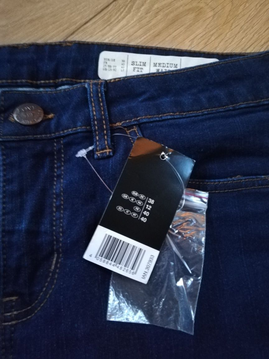 Jeansy spodnie damskie SLIM FIT rozmiar 38 plus koszula M