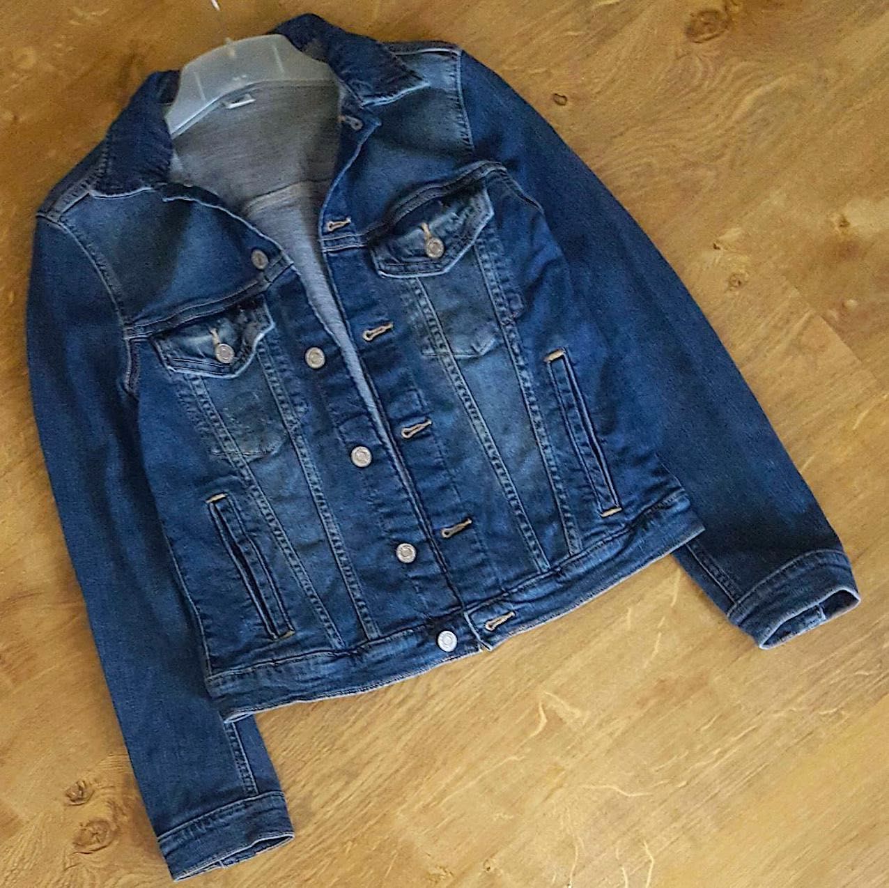 H&M Denim__Kurtka / katana jeansowa ciemnoniebieska__38/40   UK12