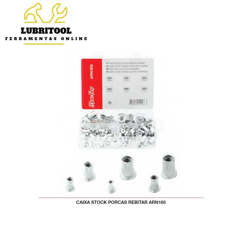 Caixa 165 Porcas de Rebitar Alumínio M3-M8 0092.015 | NOVAS