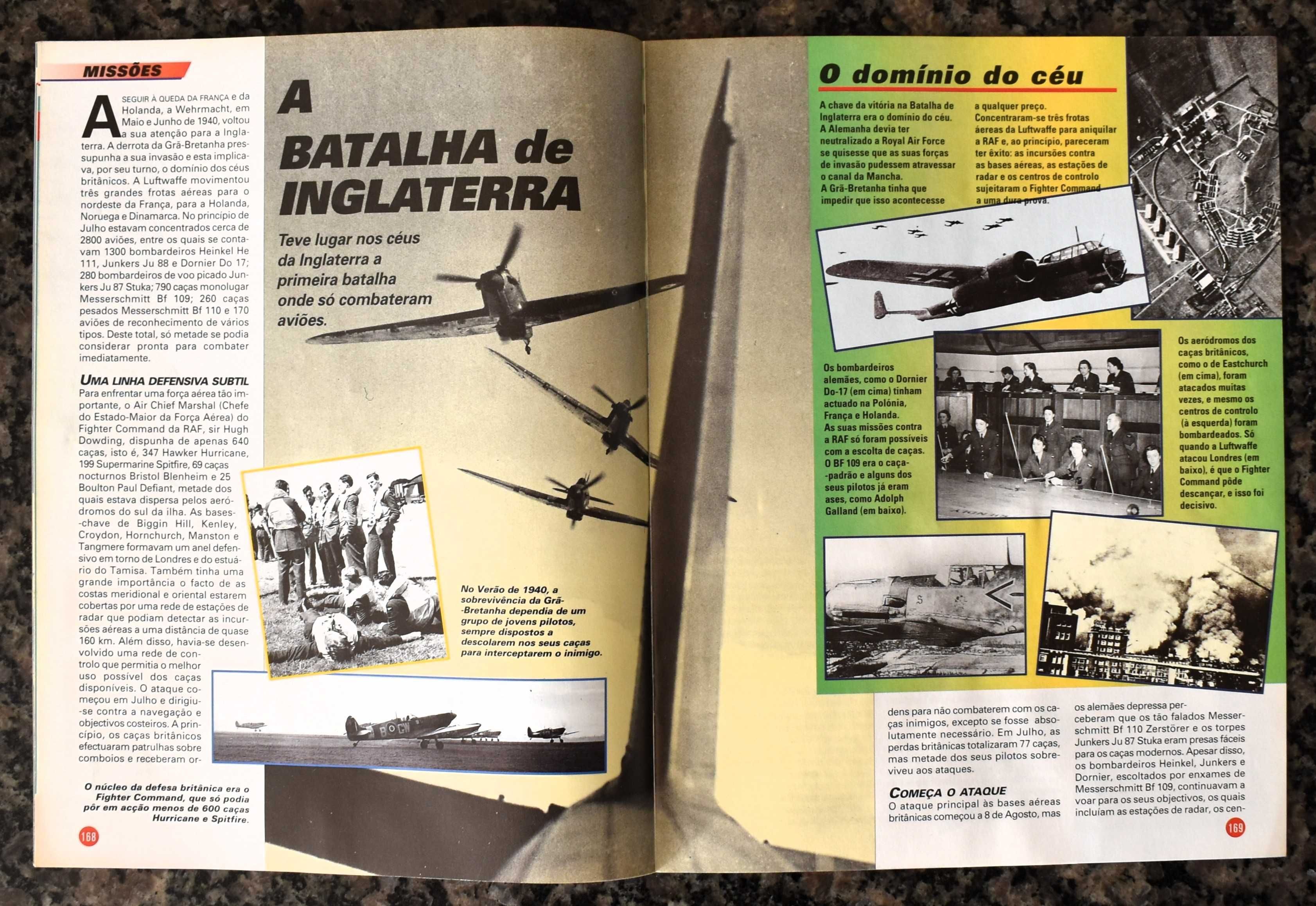10 Fascículos "Aviões de Guerra"