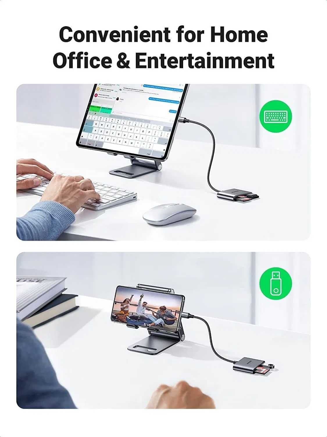 UGREEN USB-C Card Reader + USB (OTG)